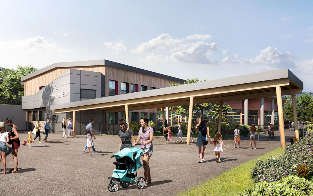 Réhabilitation et restructuration groupe scolaire «marronniers» – Saint-Quentin-Fallavier (38)